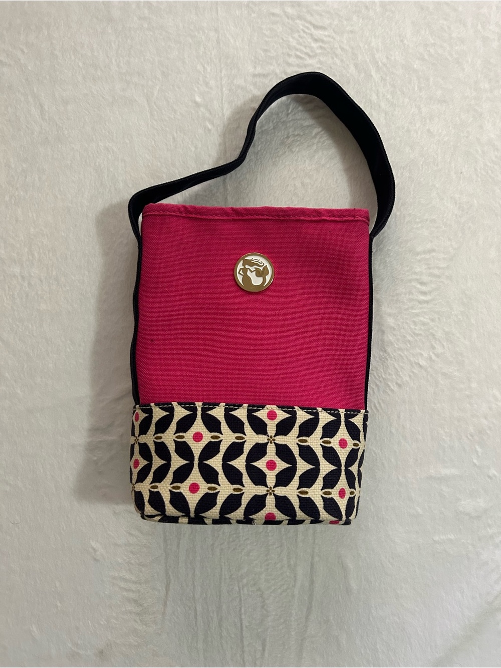 Spartina 449 Maritime Double Wine Caddy , PINK, NAVY BLUE, WHITE canvas